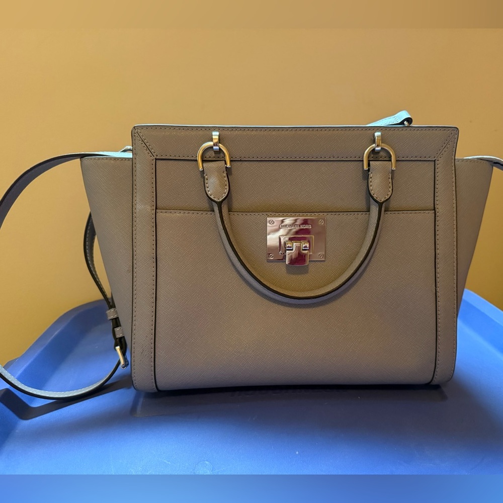 Michael Korrs Gray Handbag